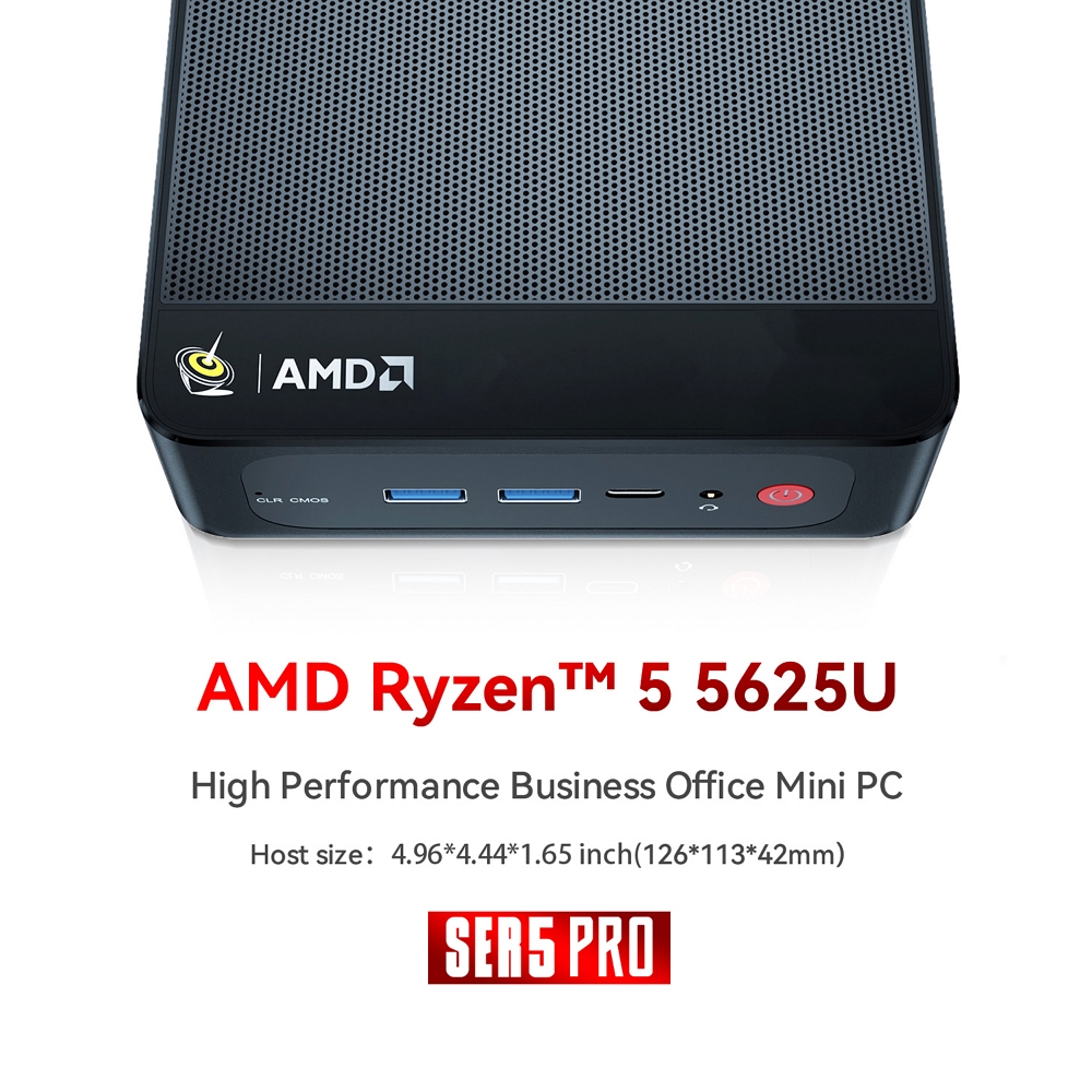 Міні ПК Beelink SER5 Pro на процесорі AMD Ryzen 5 5625U, фото опису 01